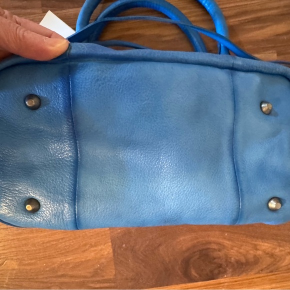 We The Free Sapphire Blue Leather baby Emerson Satchel Bag - Picture 3 of 6